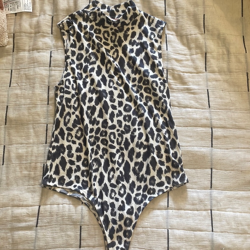 Cheetah print body suit